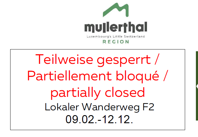 Teilweise gesperrt / Partiellement bloqué