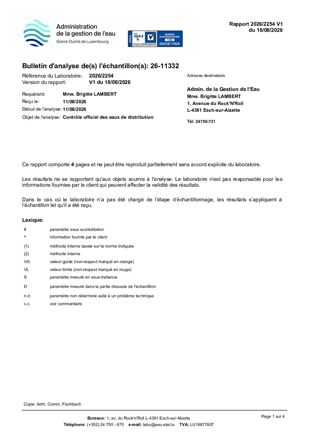 Rapport 2026/2254 V1 du 18/08/2026